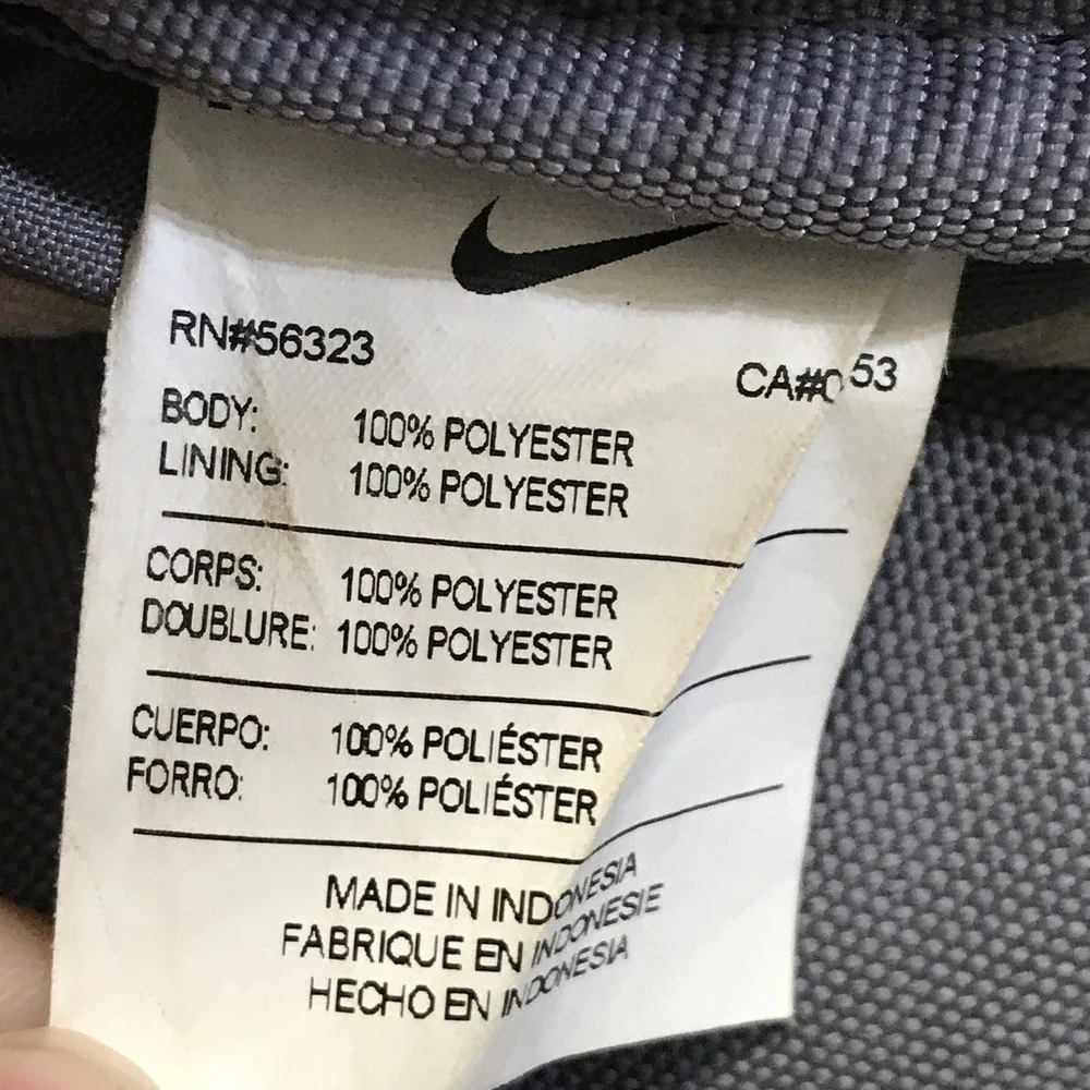 Nike BA5259-041 Hoops Elite Pro Basketball Backpack Gray/Black w/ Nike Quad Zip